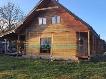 Dom z bala świerkowego 127 m2, ogrzewanie podłogowe