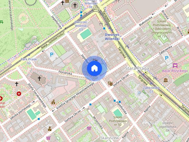 Cicha kawalerka 23 m² na wynajem – Stara Praga, ul. Jagiellońska 6