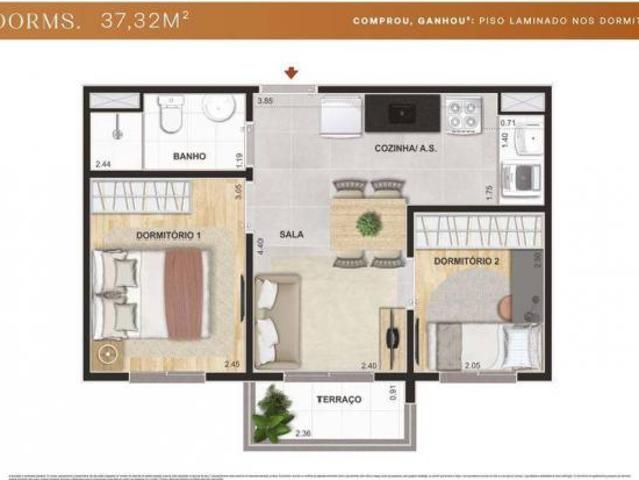 Cidade Parque Guarapiranga | Construtora Cury | lançamento | 37 metros | 02 dormitórios | com varand