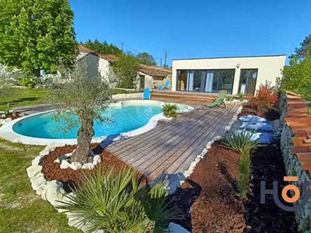 Cierzac 17520 Achat / Vente maison 9 pièces t9 piscine