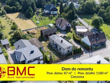 Dom z potencjałem na dużej działce w Cieszowej