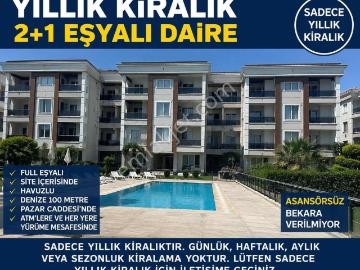 Eylem Emlaktan Yıllık Kiralık 2 + 1 Eşyasız Yazlık Daıre