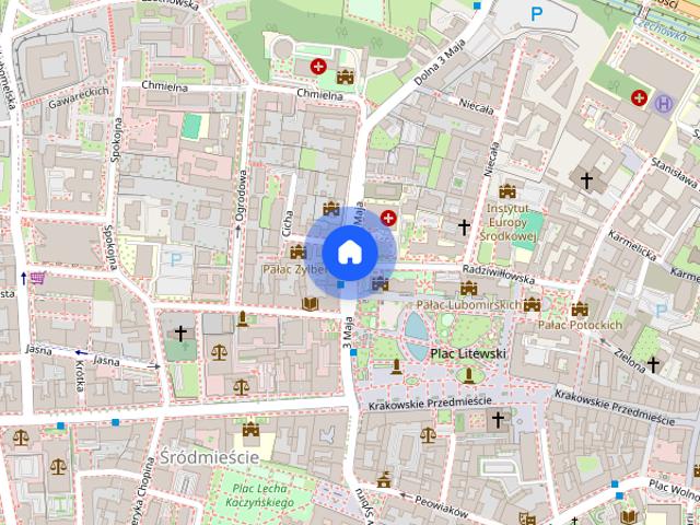 Ścisłe Centrum 3 Maja parking winda Litewski Rent