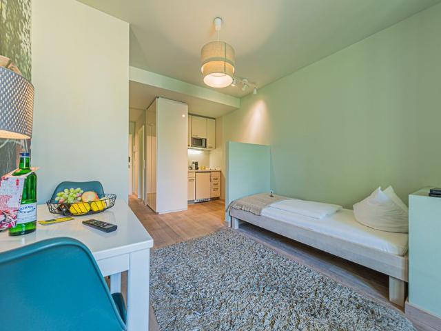 City Residence: 1 Zimmer Wohnung in einem Apartmenthaus am Merianplatz
