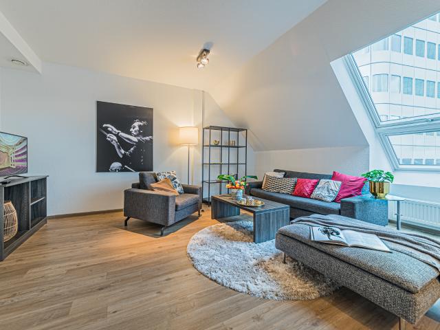 City Residence: Elegant, spacious 2 room apartment with a great view of the skyline – euhabitat