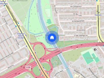 City Residence: Schöne 1 Zi. Souterrain Wohnung in ruhiger Lage nahe Nidda