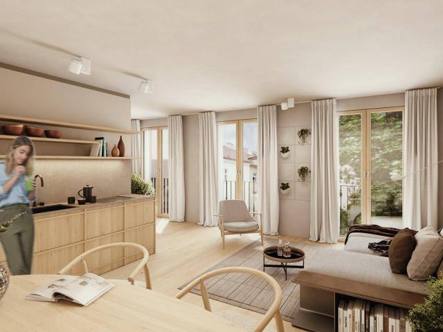 City Wohnung mit französischen Balkonen | TOP 12, 2 Zimmer Wohnung im Jöchlerhaus in der Landecker Innenstadt