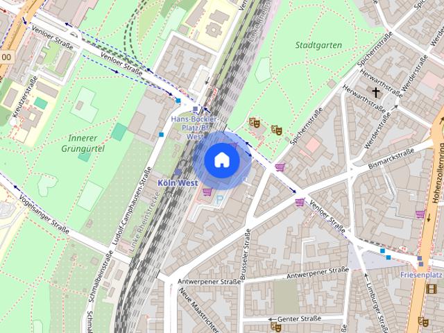 CITYHOUSE: Wohnen im Belgischen Viertel. TOP sanierte Wohnung mit EBK, mitten im Leben. Bezugsfrei!