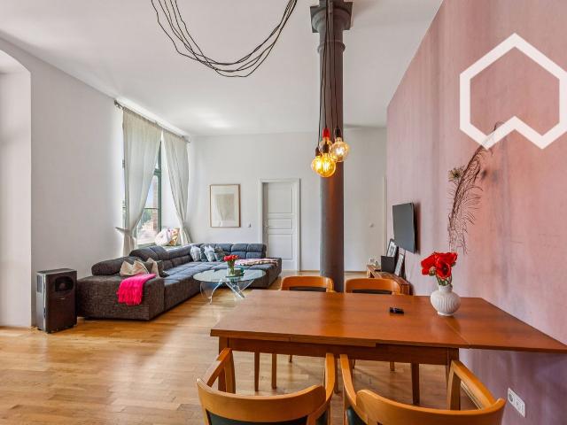 Cityloft apartment in the center of Leipzig / Parking and gated community / Garden, Leipzig Amsterdam Apartments for Rent