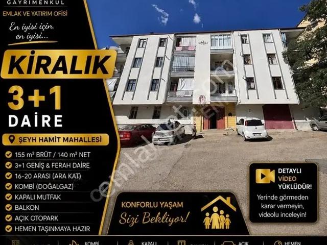coşar Gayrimenkul Şeyh Hamit Mahallesinde Kiralık 3+1 Daire !