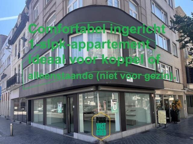 Comfortabel 1 slaapkamer appartement op hoek van pleintje