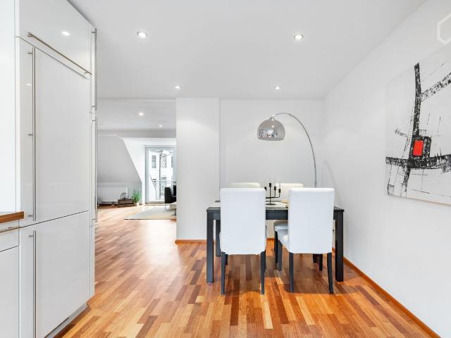 Comfortable maisonette with balcony and fireplace centrally located at Isenbergplatz, Essen Amsterdam Apartments for Rent
