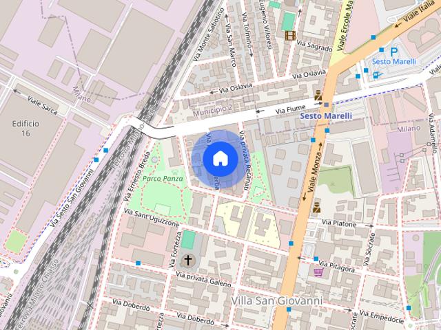 Comfortable studio apartment for rent in Precotto, Milan