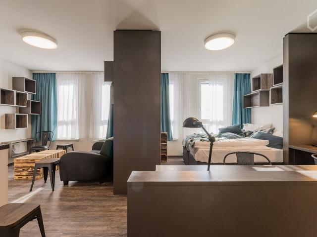Comfortably furnished apartment in Lichtenberg with access to a fantastic roof terrace, Berlin Amsterdam Apartments for Rent