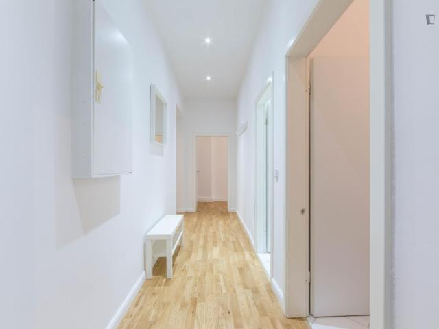 Comfy single bedroom in a 3 bedroom apartment near Berlin Ostkreuz Station