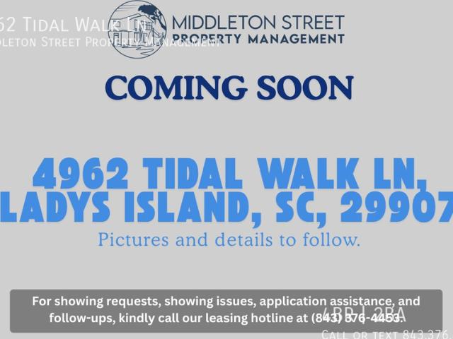 COMING SOON 4962 Tidal Walk Ln, Ladys Island, SC, 29907