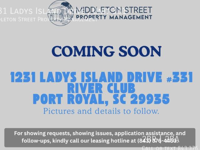 COMING SOON 1231 Ladys Island Drive, Unit 331