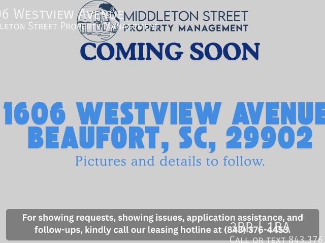 COMING SOON 1606 Westview Avenue