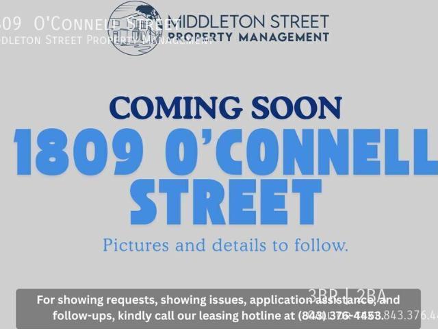 COMING SOON 1809 O'Connell Street