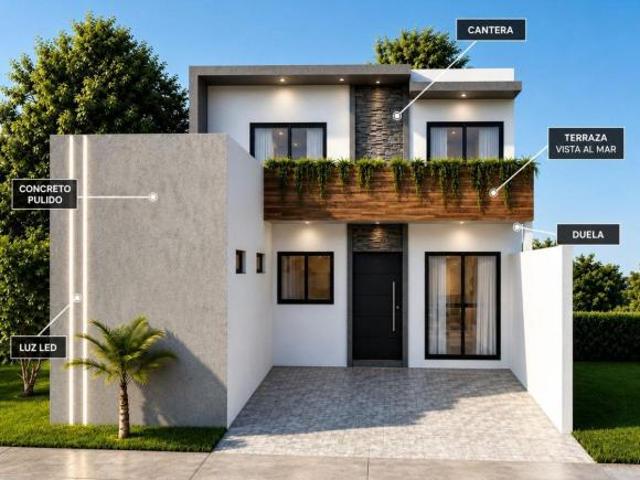 ESTRENA EN DICIEMBRE CASA DE 3 RECÁMARAS CON VISTA AL MAR EN LOMAS MEDITERRÁNEO RIVIERA VERACRUZANA