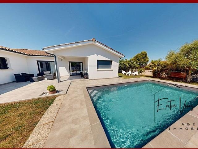 Contemporaine 4/5 chambres belles prestations 163m² Le pian sur garonne
