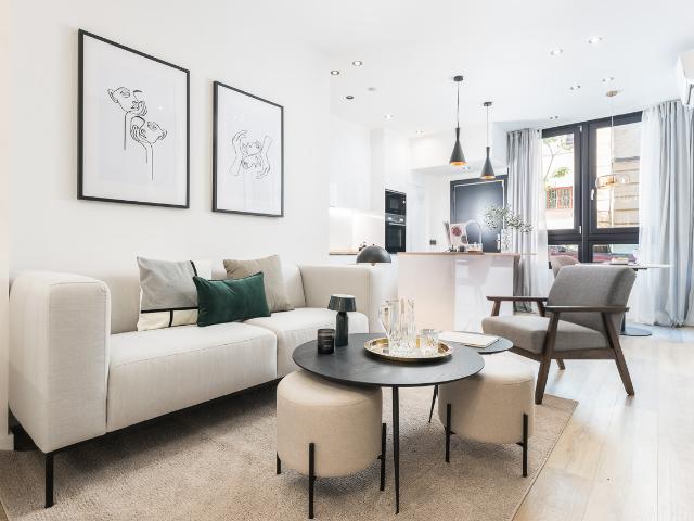 Contemporary ground floor apartment for rent in Madrid