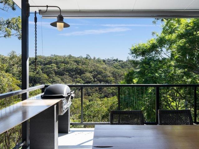 Contemporary oasis set against stunning natural backdrop