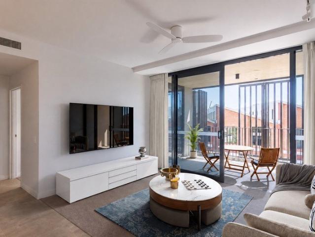 Contemporary Living with Elevated Port Views