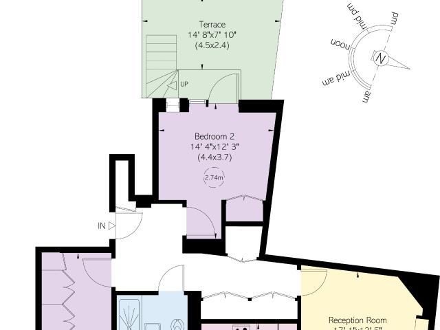 Contemporary two bedroom apartment with private terrace in Mayfair