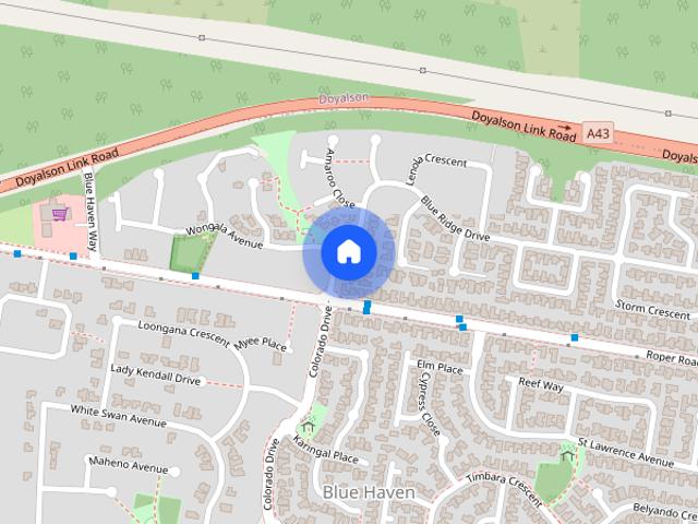 Convenient Blue Haven Location