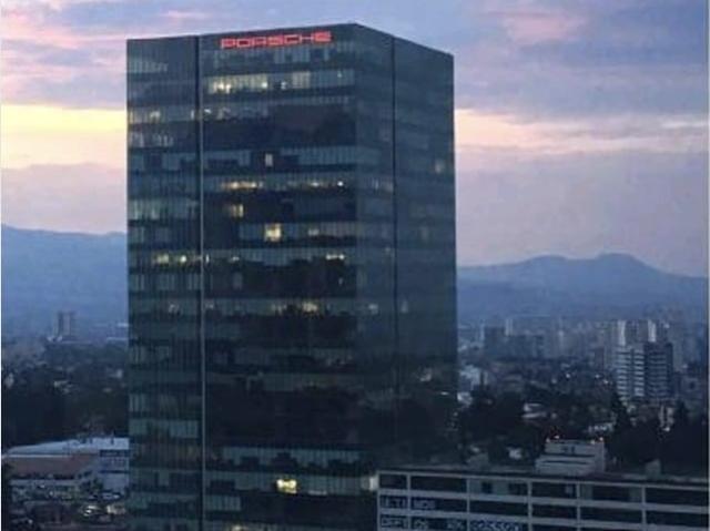 CON VISTA PANORAMICA, RENTA DE OFICINAS EN EL EDIFICIO ESPACIO SANTA FE ANTES PORSCHE