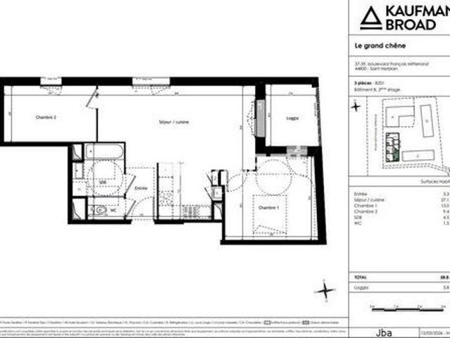 Condo 2 chambres, Saint Pays de la Loire 44800 DS103804818