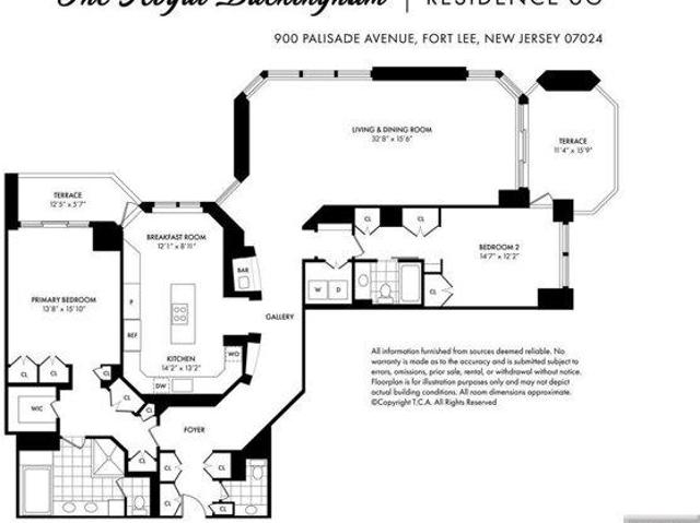 condo with 2 bedroom, Fort Lee NJ ES105562275
