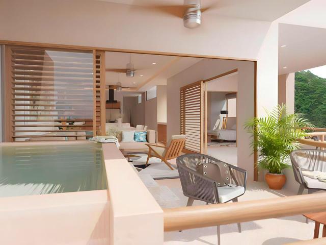 Condominio con alberca privada, vista a la monta?a en venta Huatulco