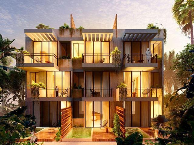 Condominio con doble altura, terraza de 22m2, roof top con alberca