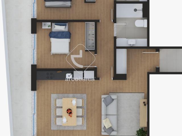 Condomínio Fechado Cidrões composto por dois edifícios com apartamentos T1, T2, T3 com garagem