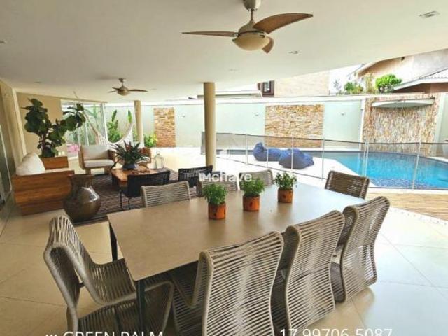 Condomínio Green Palm em São José do Rio Preto SP: 4 suítes, 3 salas, 7 banheiros, 6 vagas, 500m² de