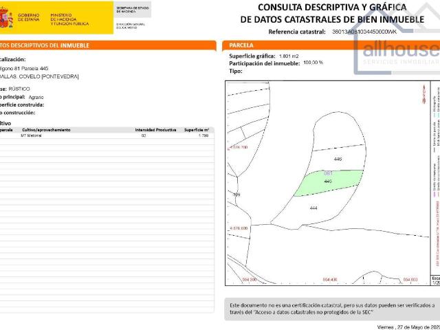 CONJUNTO DE PARCELAS RUSTICAS 55000 M2 EN COVELO