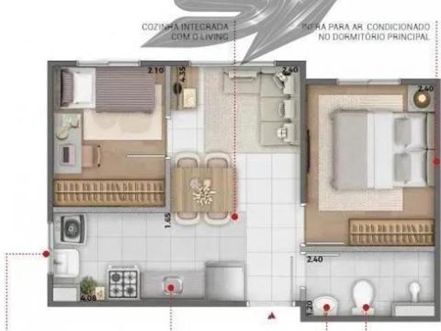 Conquista Clube Butantã | Construtora Direcional | Construção | 32 metros | 02 dormitórios | sem var