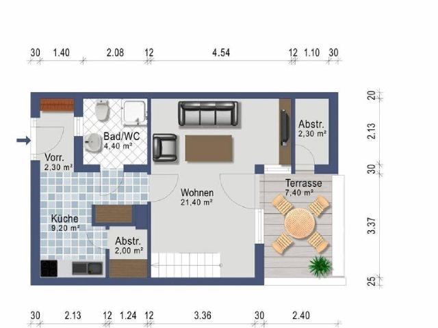 Coole Single Wohngalerie mit Balkon ab sofort Betriebs & Heizkosten inklusive