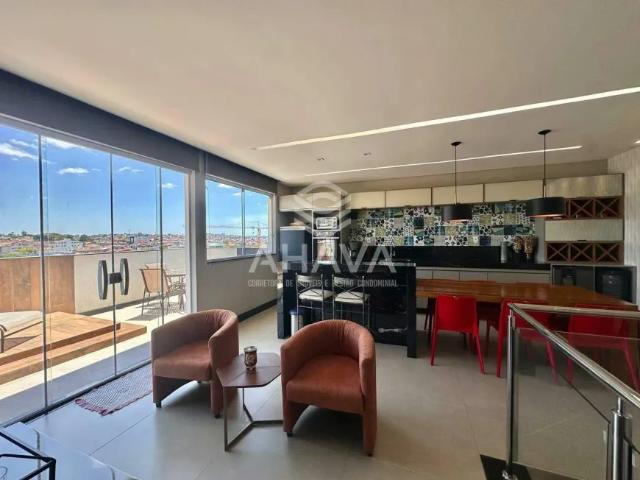Cobertura 4 quartos com 2 suítes, 2 vagas 186m² – Bairro Santa Amélia