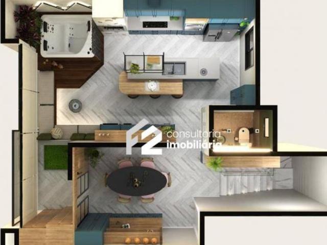 Cobertura com 2 dormitórios à venda, 116 m² por R$ 1.590.000,00 Nova Petrópoli