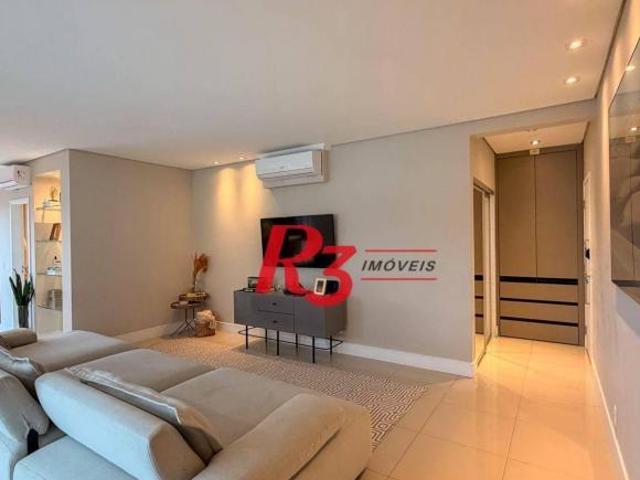 Cobertura com 3 dormitórios à venda, 189 m² por R$ 2.390.000,00 Ponta da Praia Santos/SP
