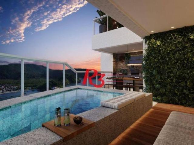 Cobertura com 3 suítes à venda, 214 m² Ponta da Praia Santos/SP