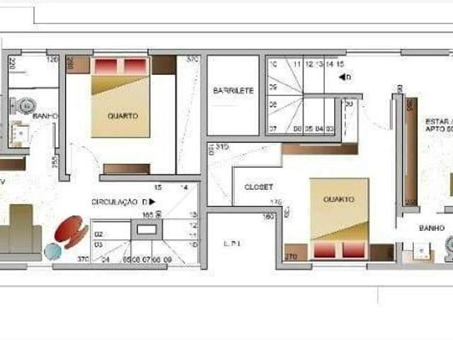 Cobertura com 3 quartos à venda em Belo Horizonte, no bairro Nova Vista