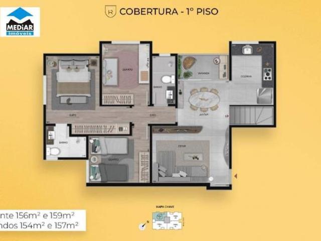 Cobertura com 3 quartos à venda em Belo Horizonte, no bairro Renascença