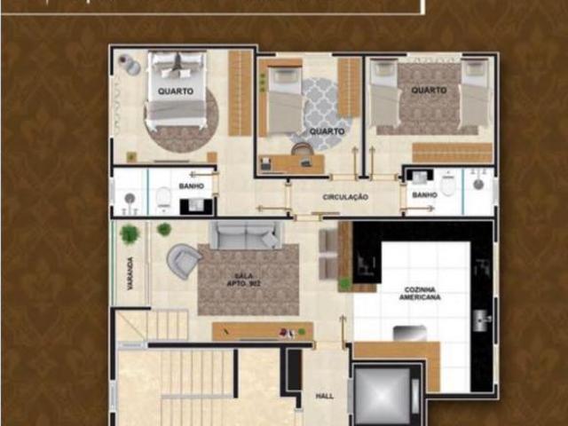 Cobertura com 4 quartos à venda em Belo Horizonte, no bairro Caiçaras