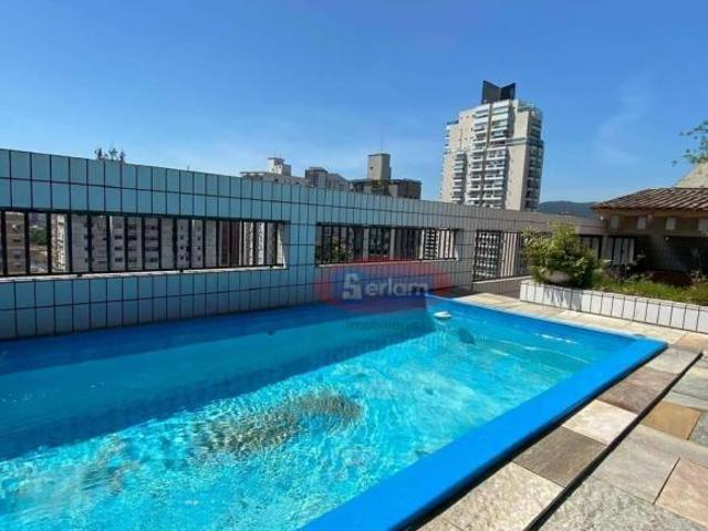 Cobertura com 4 dormitórios à venda, 400 m² por R$ 2.580.000,00 Ponta da Praia Santos/SP