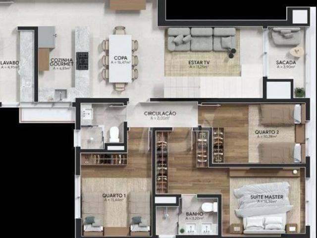 Cobertura à venda, 207 m² por R$ 3.008.400,46 Água Verde Curitiba/PR