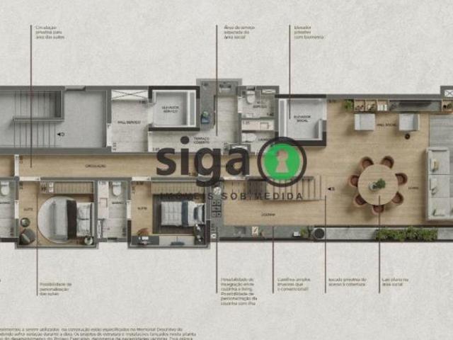 Cobertura Duplex para venda no Itaim 03 suítes, São Paulo SP